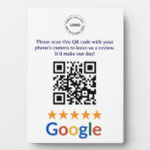 カスタムビジネスGoogleレビューQRコード会社 フォトプラーク (正面)