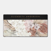 カスタムビジネスPampas GrassPremiumブラックオフィス デスクマット (正面)