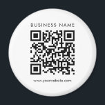 カスタムビジネスQRコードロゴ文字テンプレート マグネット<br><div class="desc">Business カスタム Company Logo QRコードをアップロードするモダンここに文字テンプレート標準サークエレガントス磁石を追加する</div>