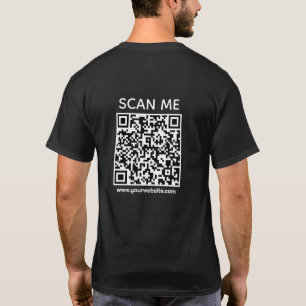 カスタムビジネスQRコード スキャンしてね Tシャツ