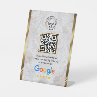 カスタムビジネスQRコードGoogleレビュー 台座サイン