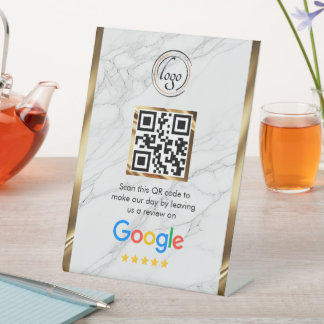 カスタムビジネスQRコードGoogleレビュー 台座サイン