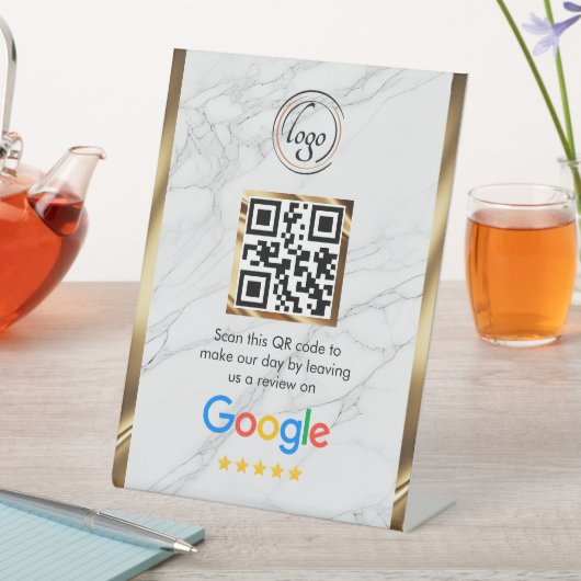 カスタムビジネスQRコードGoogleレビュー 台座サイン (インサイチュ)