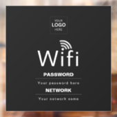 カスタムビジネスWiFiサイン(ロゴ入り) ウィンドウサイン (シート2)