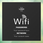 カスタムビジネスWiFiサイン(ロゴ入り) ウィンドウサイン (シート3)