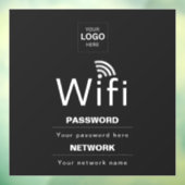 カスタムビジネスWiFiサイン(ロゴ入り) ウィンドウサイン (シート3)