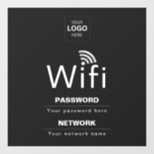 カスタムビジネスWiFiサイン(ロゴ入り) ウィンドウサイン (シート)