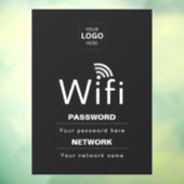 カスタムビジネスWiFiサイン(ロゴ入り) ウィンドウサイン (シート3)