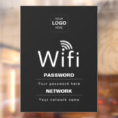 カスタムビジネスWiFiサイン(ロゴ入り) ウィンドウサイン (シート2)