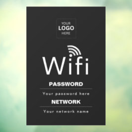 カスタムビジネスWiFiサイン(ロゴ入れ可) ウィンドウサイン