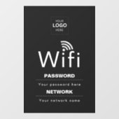 カスタムビジネスWiFiサイン(ロゴ入れ可) ウィンドウサイン (シート)