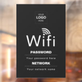カスタムビジネスWiFiサイン(ロゴ入れ可) ウィンドウサイン (シート2)