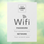 カスタムビジネスWiFiサイン(ロゴ入れ可) ウィンドウサイン (シート3)