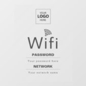カスタムビジネスWiFiサイン(ロゴ入れ可) ウィンドウサイン (シート)