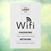 カスタムビジネスWiFiサイン(ロゴ入れ可) ウィンドウサイン (シート3)