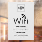 カスタムビジネスWiFiサイン(ロゴ入れ可) ウィンドウサイン (シート2)