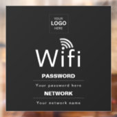 カスタムビジネスWiFiサイン(ロゴ入れ可) ウィンドウサイン (シート2)