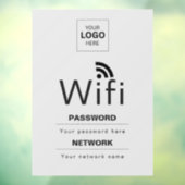 カスタムビジネスWiFiサイン(ロゴ入れ可) ウィンドウサイン (シート3)