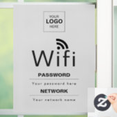 カスタムビジネスWiFiサイン(ロゴ入れ可) ウィンドウサイン (ホーム)