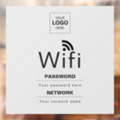 カスタムビジネスWiFiサイン(ロゴ入れ可) ウィンドウサイン (シート2)