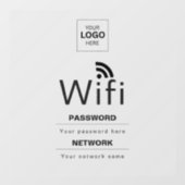 カスタムビジネスWiFiサイン(ロゴ入れ可) ウィンドウサイン (シート)
