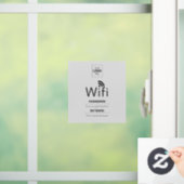 カスタムビジネスWiFiサイン(ロゴ入れ可) ウィンドウサイン (ホーム)