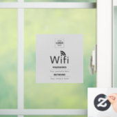 カスタムビジネスWiFiサイン(ロゴ入れ可) ウィンドウサイン (ホーム)