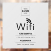 カスタムビジネスWiFiサイン(ロゴ入れ可) ウィンドウサイン (シート2)