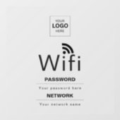 カスタムビジネスWiFiサイン(ロゴ入れ可) ウィンドウサイン (シート)