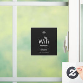 カスタムビジネスWiFiサイン(ロゴ入れ可) ウィンドウサイン