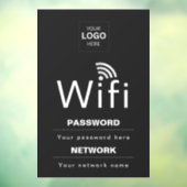 カスタムビジネスWiFiサイン(ロゴ入れ可) ウィンドウサイン (シート3)