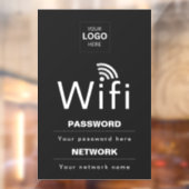 カスタムビジネスWiFiサイン(ロゴ入れ可) ウィンドウサイン (シート2)