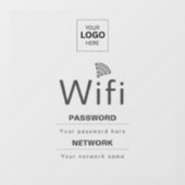 カスタムビジネスWiFiサイン(ロゴ入れ可) ウィンドウサイン (シート)