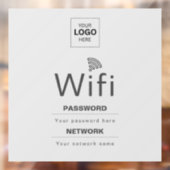 カスタムビジネスWiFiサイン(ロゴ入れ可) ウィンドウサイン (シート2)