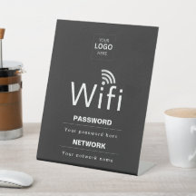 カスタムビジネスWiFiサイン(ロゴ入れ可)