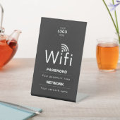 カスタムビジネスWiFiサイン（ロゴ入れ可） 台座サイン (インサイチュ)