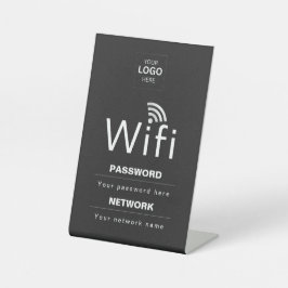 カスタムビジネスWiFiサイン(ロゴ入れ可) 台座サイン