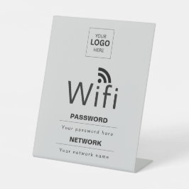 カスタムビジネスWiFiサイン(ロゴ入れ可) 台座サイン