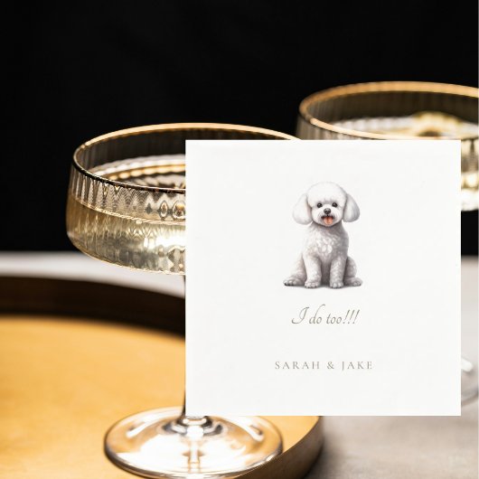 カスタムビチョンペ結婚ットのナプキン スタンダードカクテルナプキン