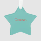 カスタムビッグブラザーとベビーシスター オーナメント (裏面)