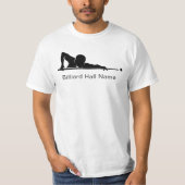 カスタムビリヤードプールリーグチームギア Tシャツ (正面)