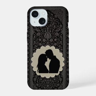 カスタムビンテージカメオシルエットフォンケース iPhone 15ケース