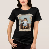 カスタムビンテージ写真バースデー トライブレンドTシャツ (正面)