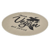 カスタムビーガンとキッ誇りを持ったチン カッティングボード (角)