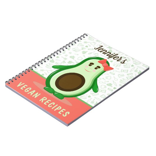 カスタムビーガンレシピ ノートブック (左側)