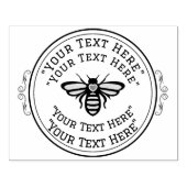 カスタムビーキーパービービーダブルラインゴムスタンプ ラバースタンプ (インプリント)