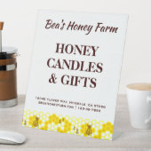 カスタムビーズハニーファーム 台座サイン (インサイチュ)