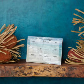 カスタムビーチやる気を起こさせる2014デスクカレンダー フォトプラーク (側面)