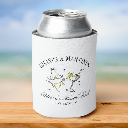 カスタムビーチウェディングパーティーお favors 結婚式 缶クーラー