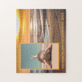 カスタムビーチサンセットバケーションメモリーズ ジグソーパズル (縦)